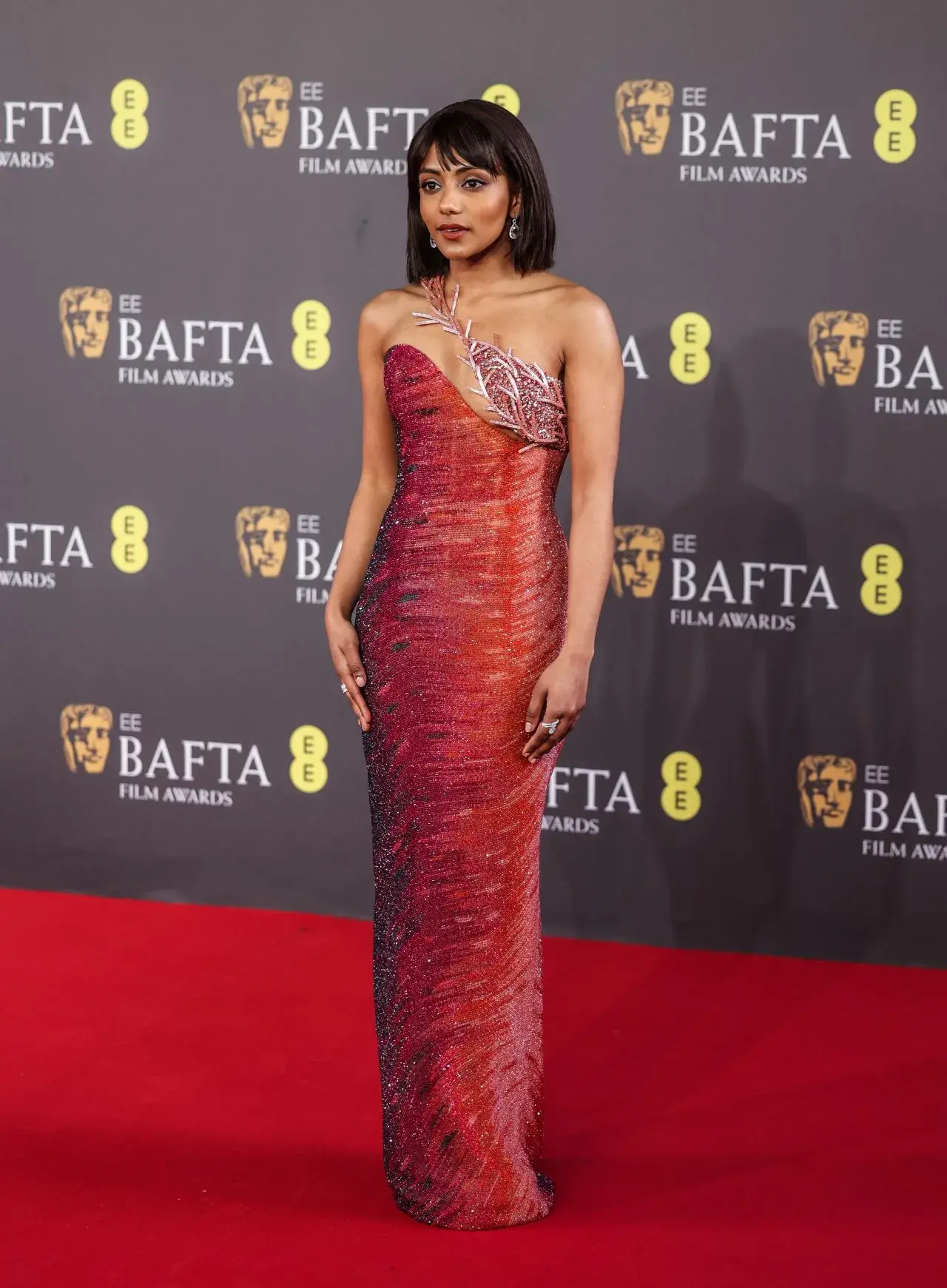 Charithra Chandran Images at 2024 EE BAFTA Film Awards in London